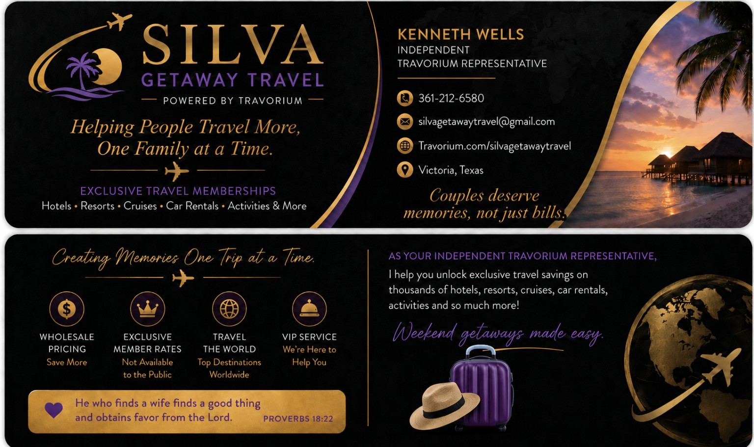 Silva Getaway Travel membership benefits and contact information